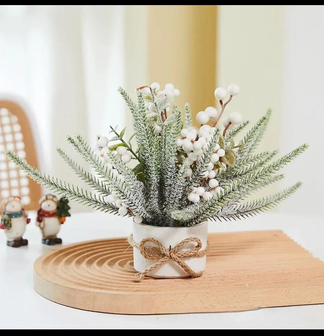 1Pcs Tabletop Exquisite Mini  Christmas Tree Stump
