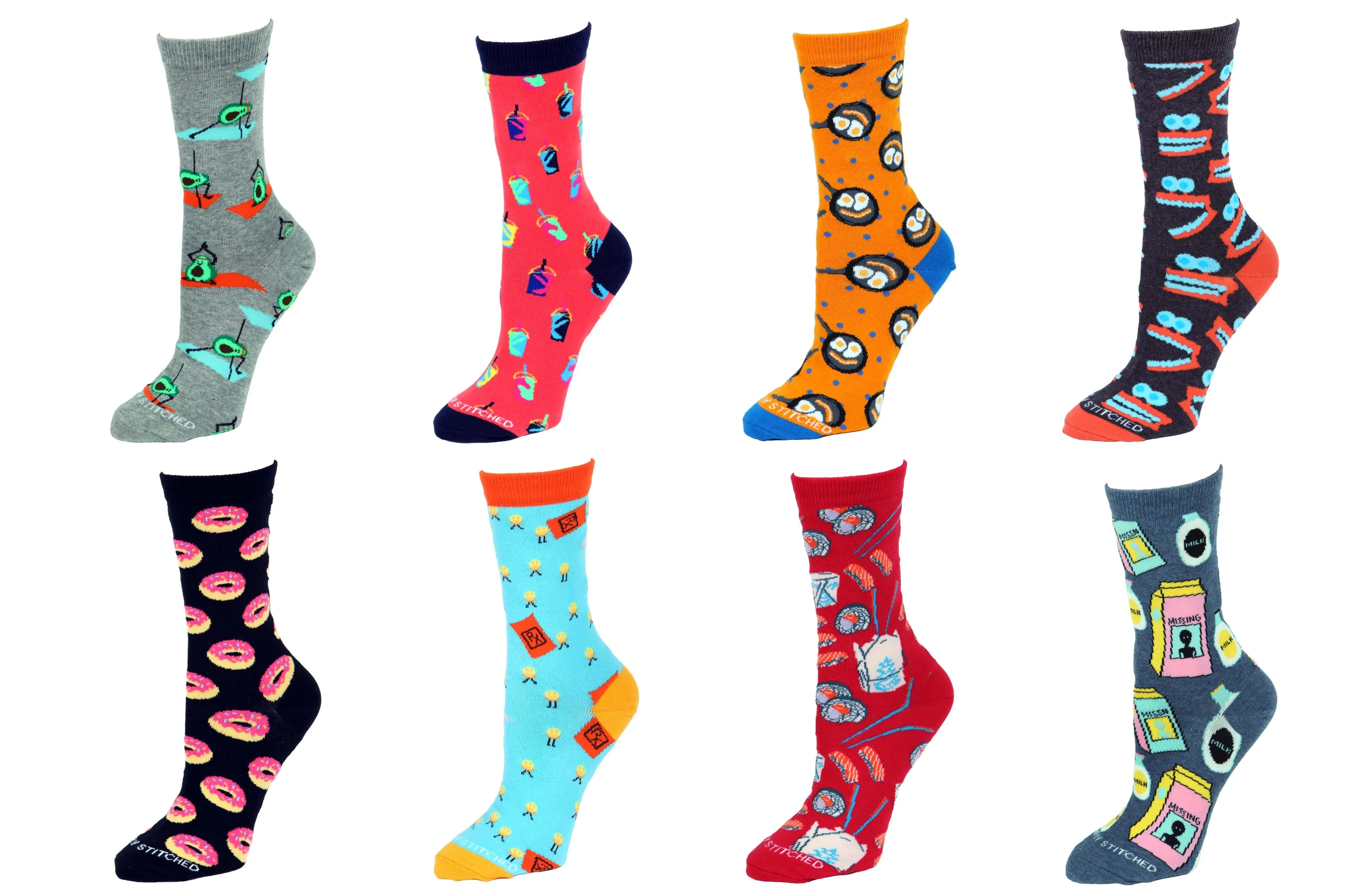 8 Pair Value Pack Women's Socks 1001
