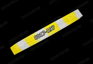 8817-197 Yellow \ Clear with Silver Flake
