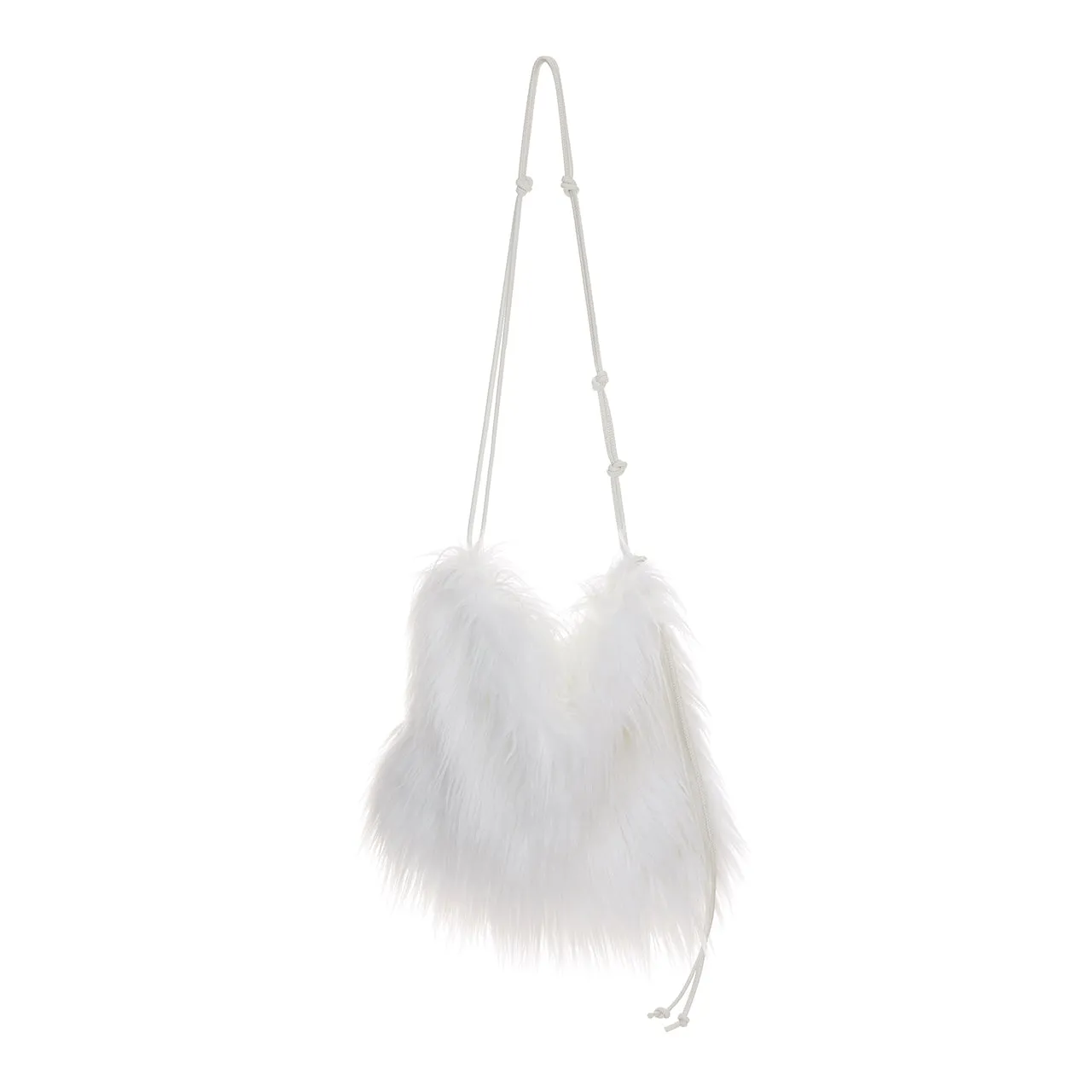 A-1641 Fringe Fur Cross Bag