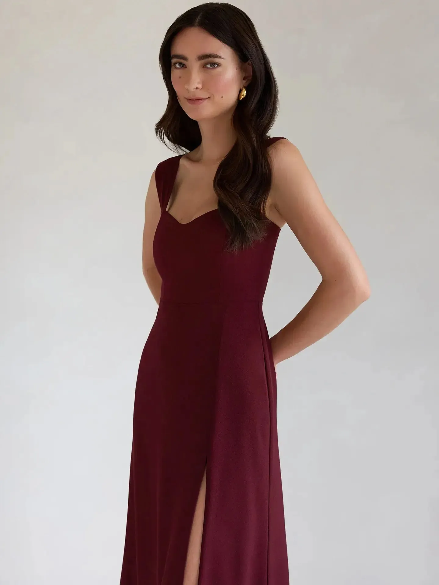 A line midi dress