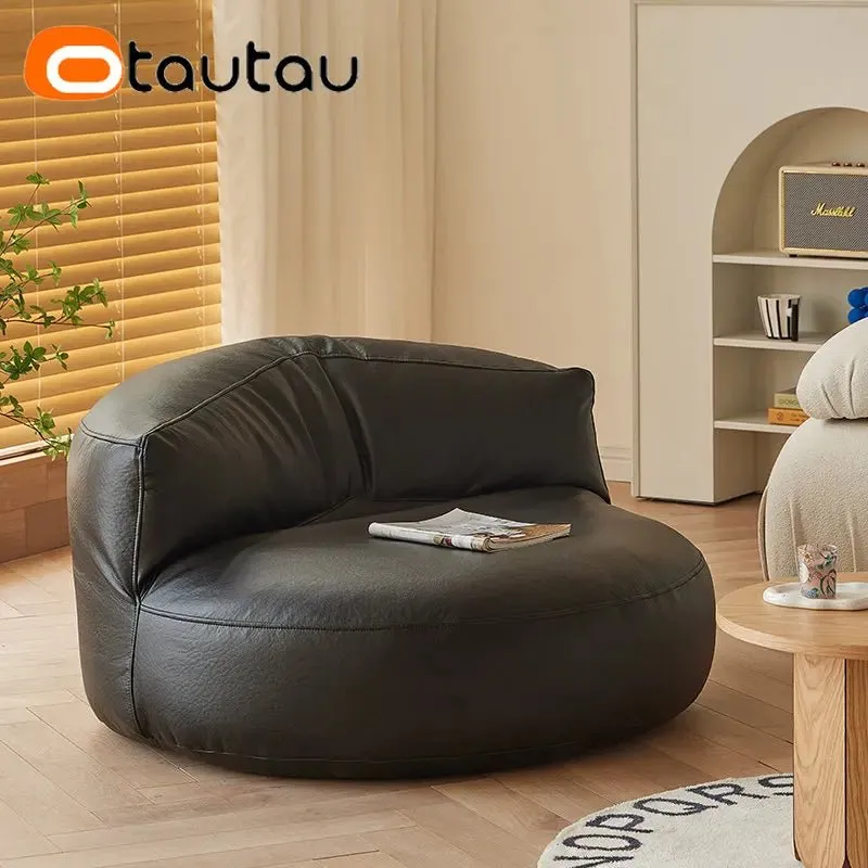 Adult Bean Bag Chair with Ottoman & Footrest
