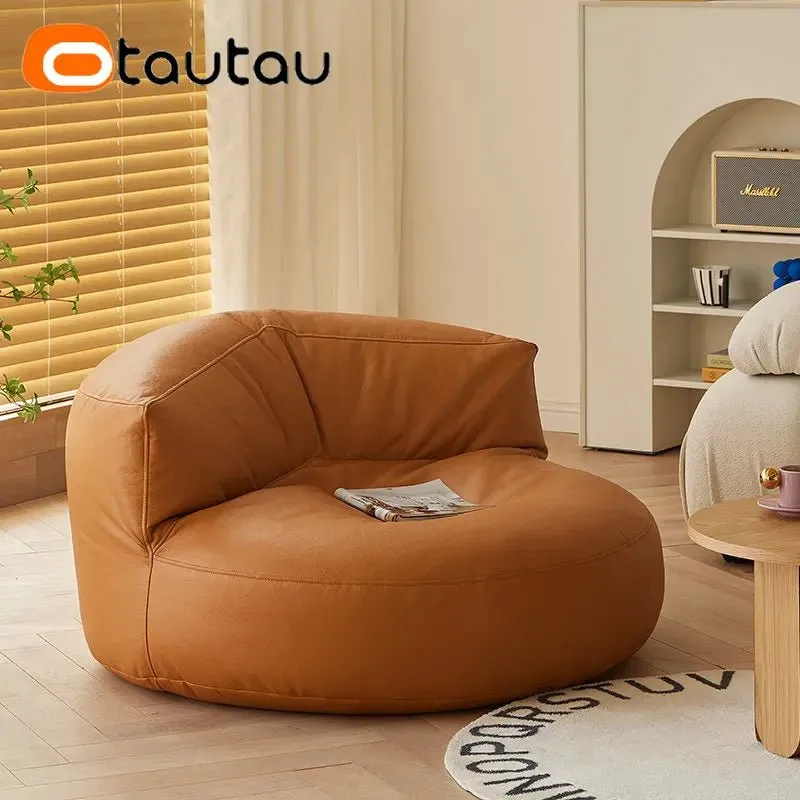 Adult Bean Bag Chair with Ottoman & Footrest