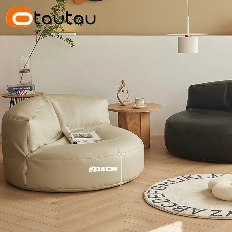 Adult Bean Bag Chair with Ottoman & Footrest