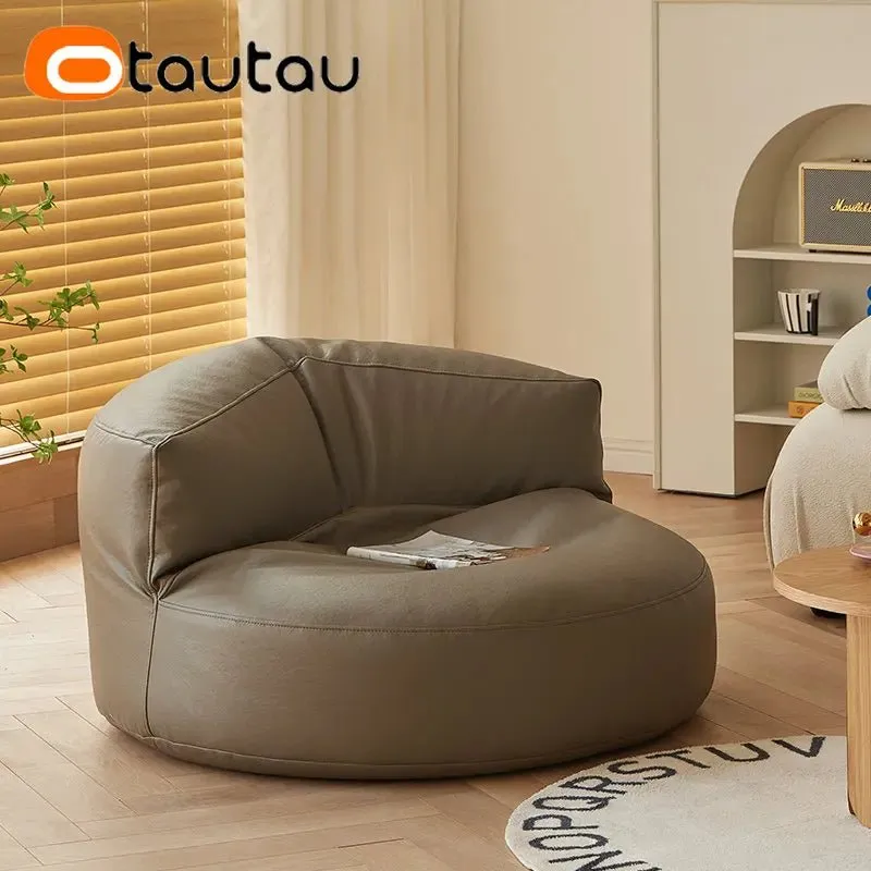 Adult Bean Bag Chair with Ottoman & Footrest