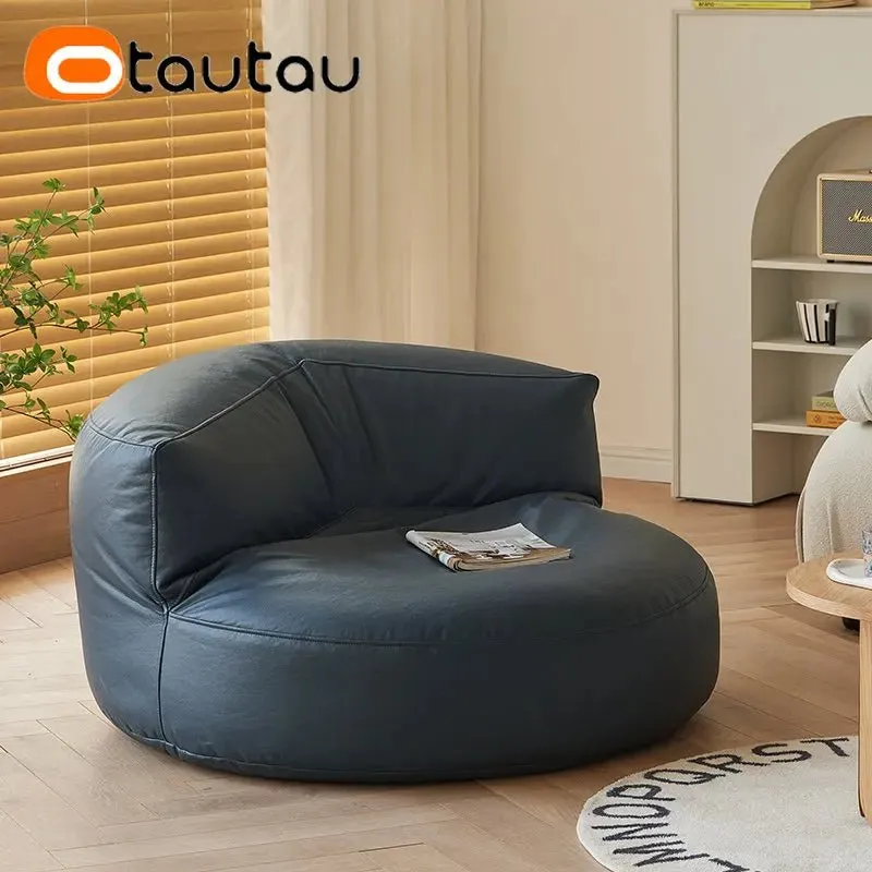 Adult Bean Bag Chair with Ottoman & Footrest