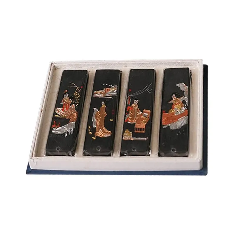 Anhui Hu Kaiwen Four Treasures of the study boxed ink sticks 4 pieces in a box NP-090035