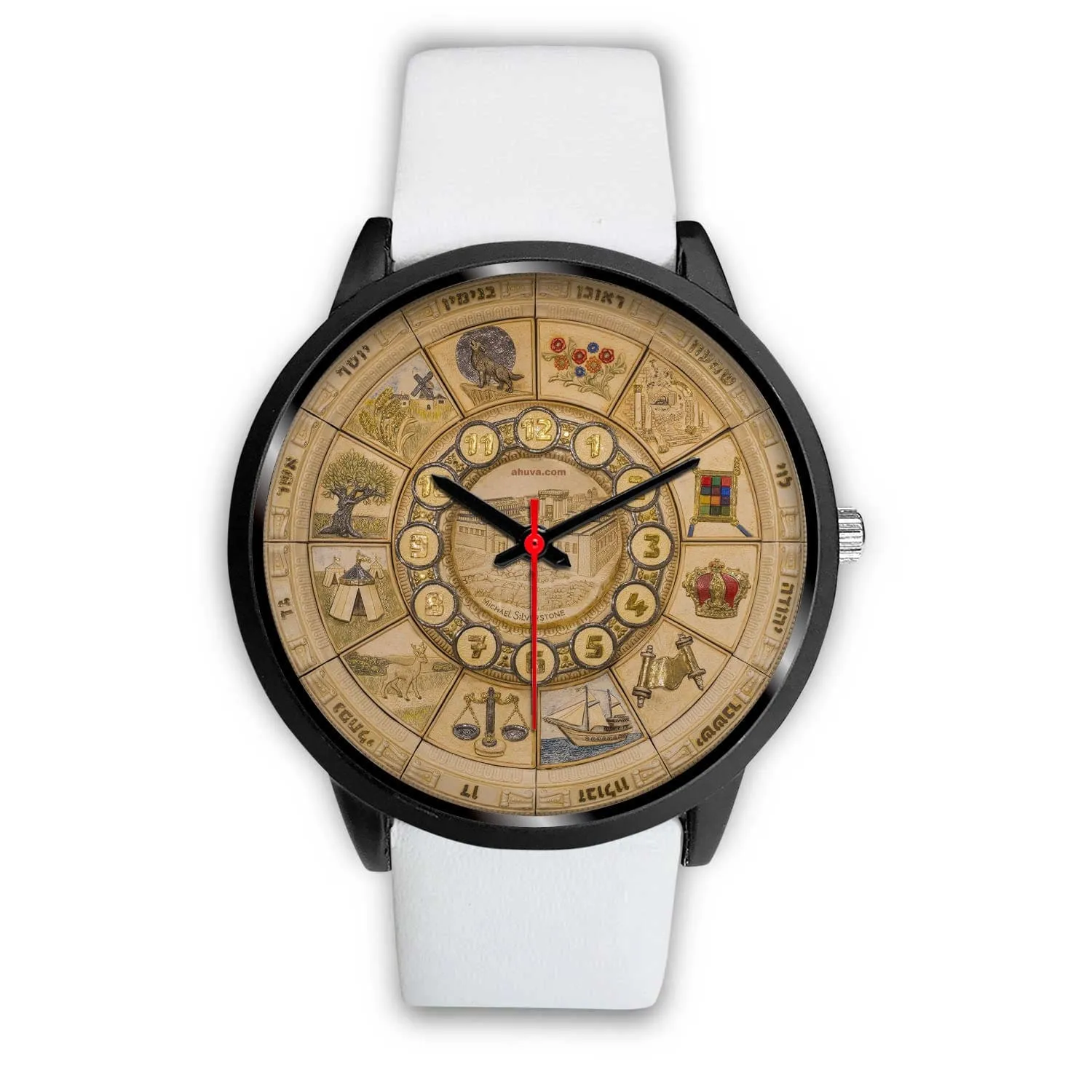 Artistic 12 Tribes Jerusalem Temple Wristwatch