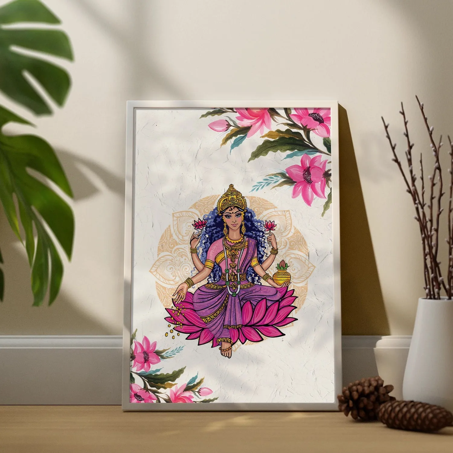 Artistic Goddess Lakshmi Portrait