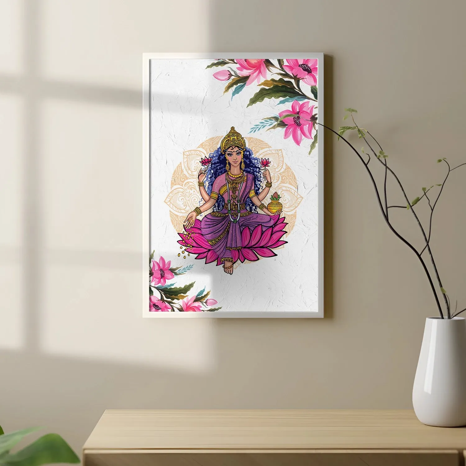 Artistic Goddess Lakshmi Portrait