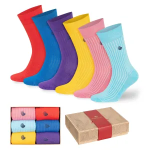 Bambooven Men’s Dress & Trouser Socks – Odor-Free Bamboo (6 Pairs) 420