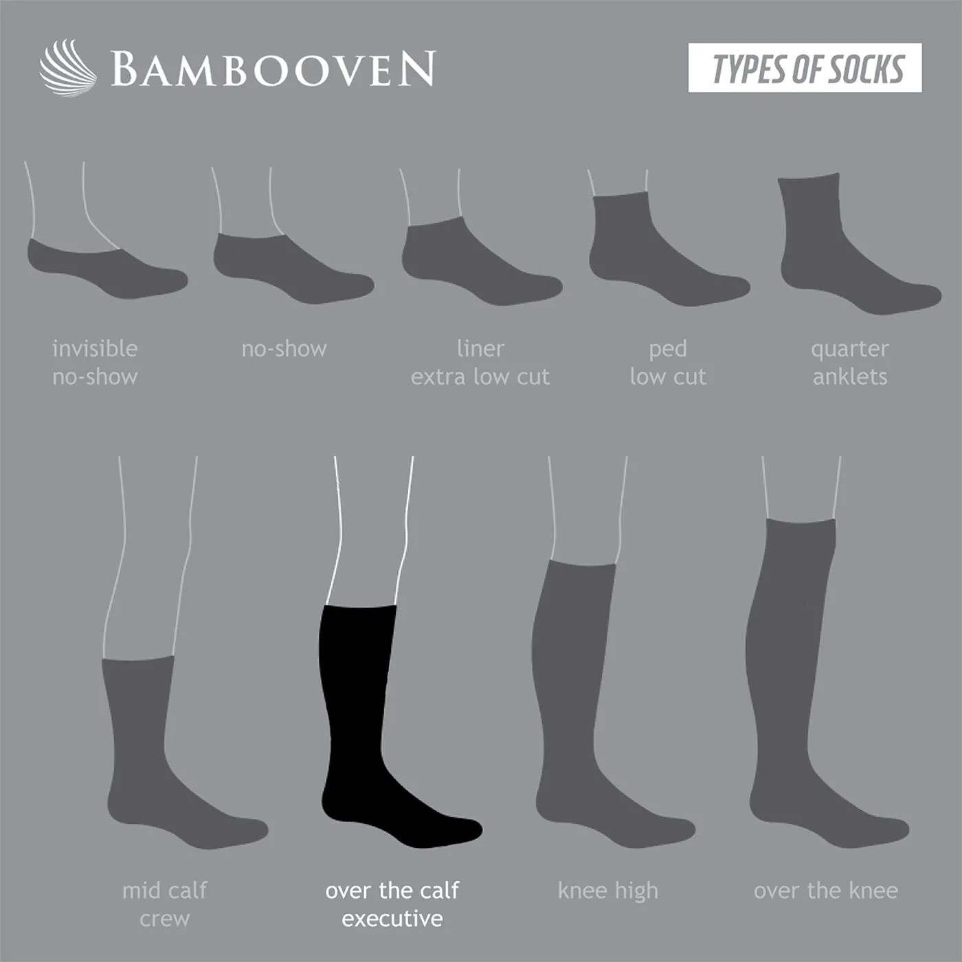 Bambooven Men’s Dress & Trouser Socks – Odor-Free Bamboo (6 Pairs) 635