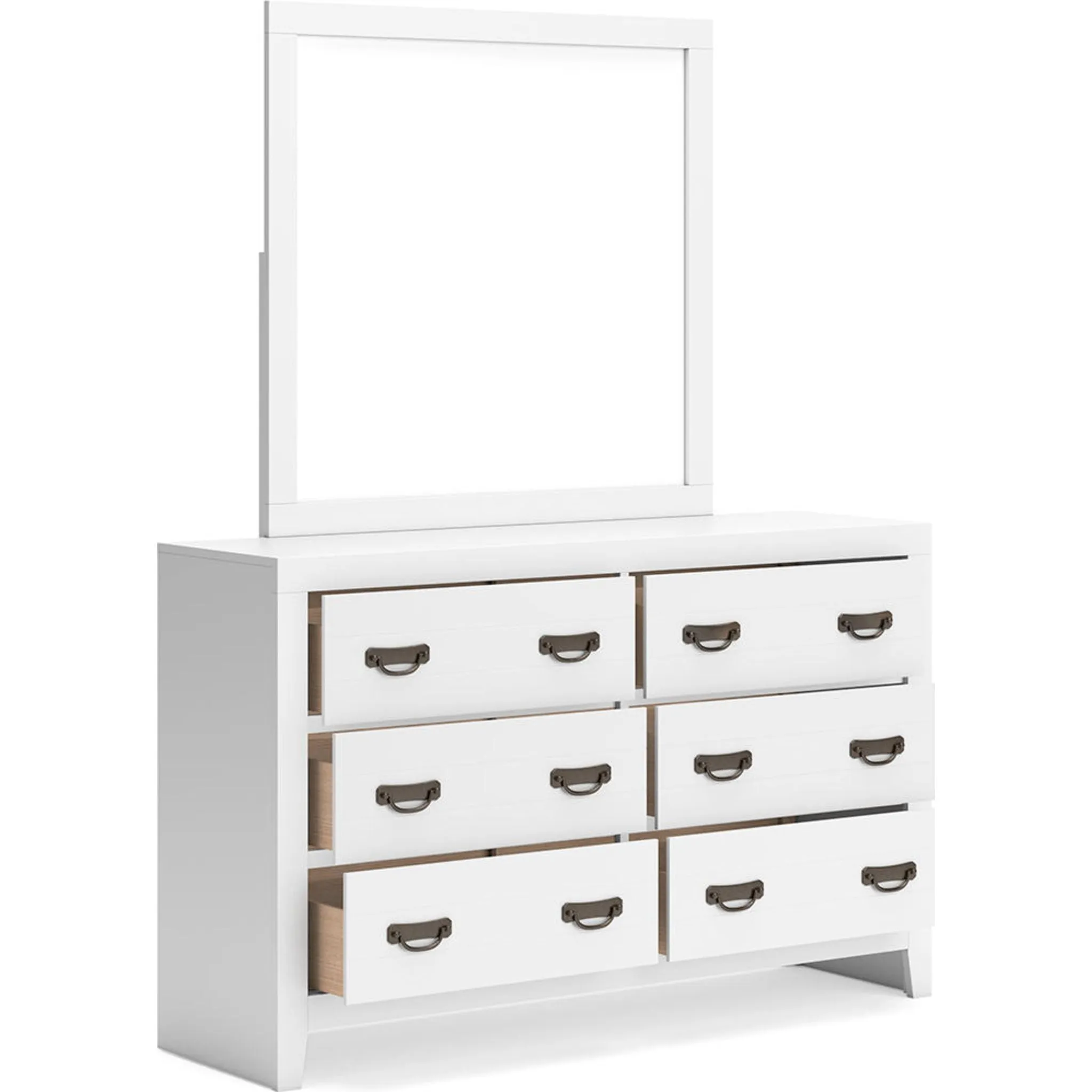 Binterglen Dresser and Mirror - White