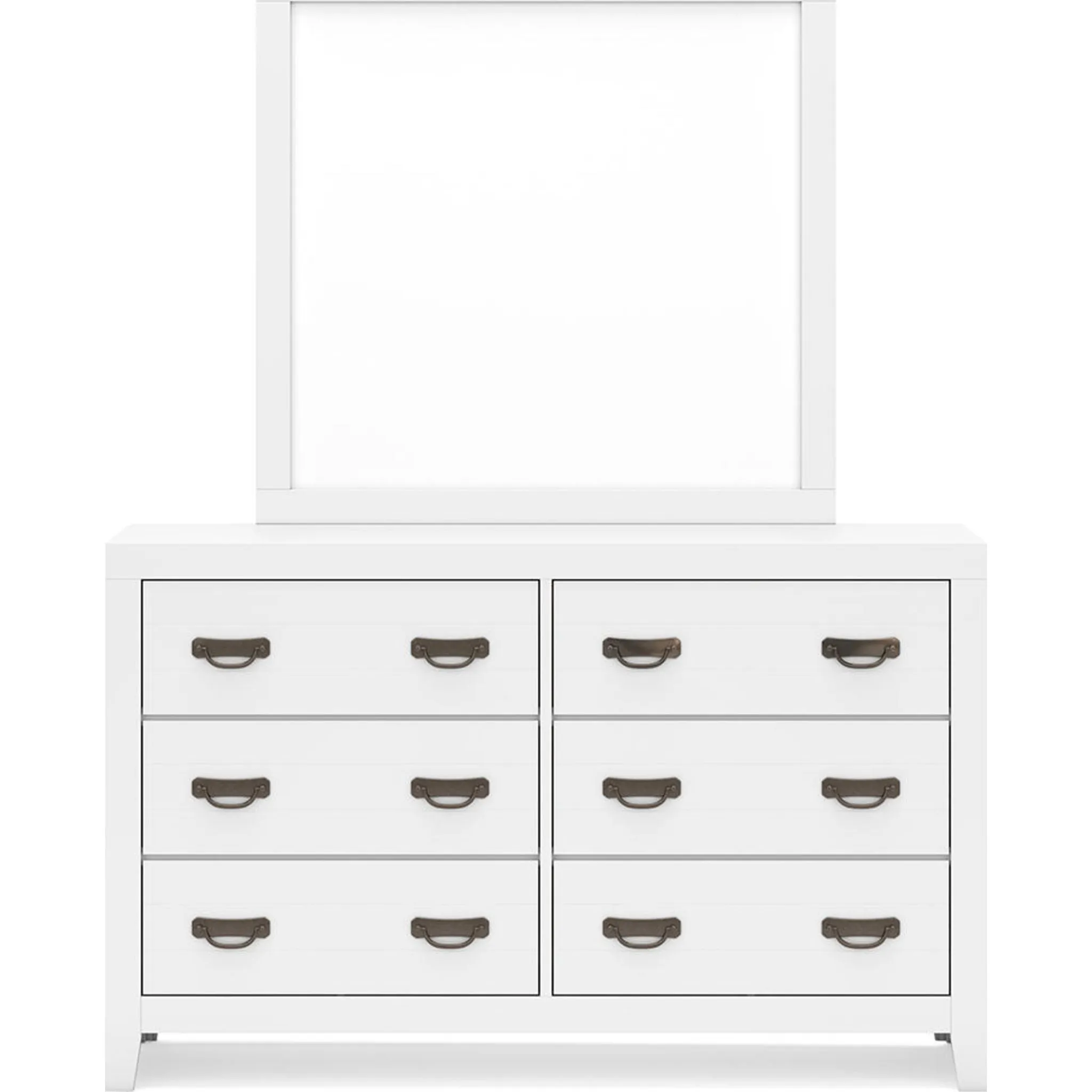 Binterglen Dresser and Mirror - White