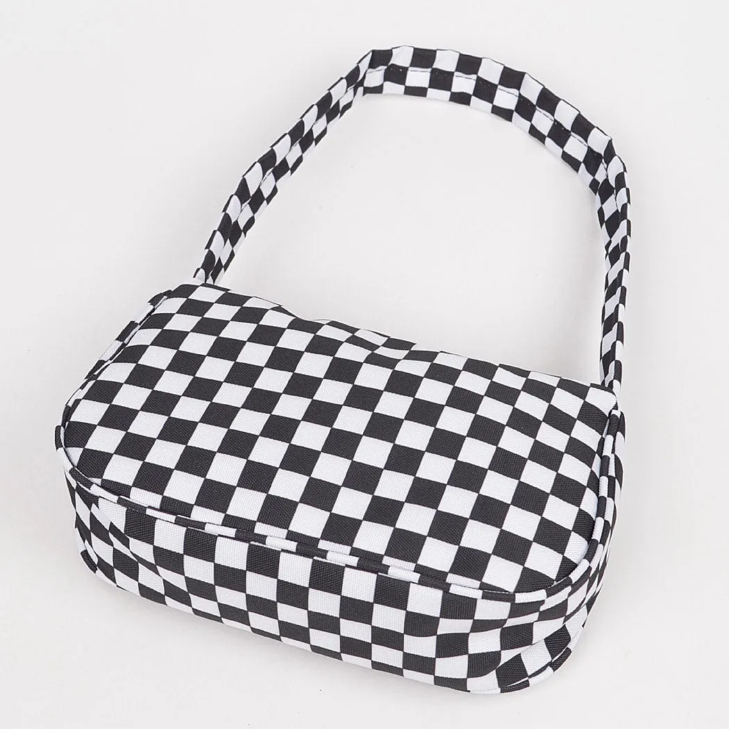 Black & White Checker Purse