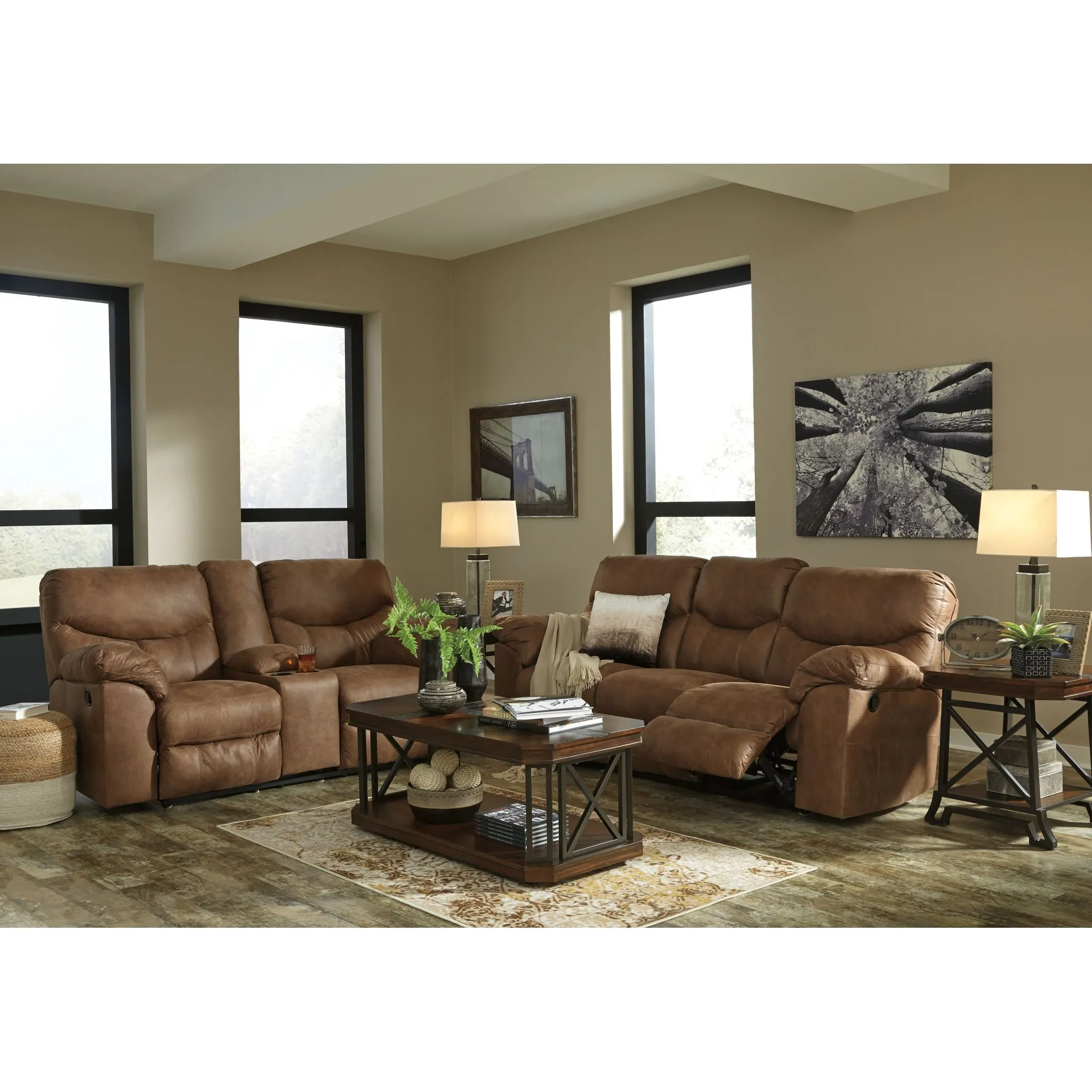 Boxberg Reclining Loveseat with Console