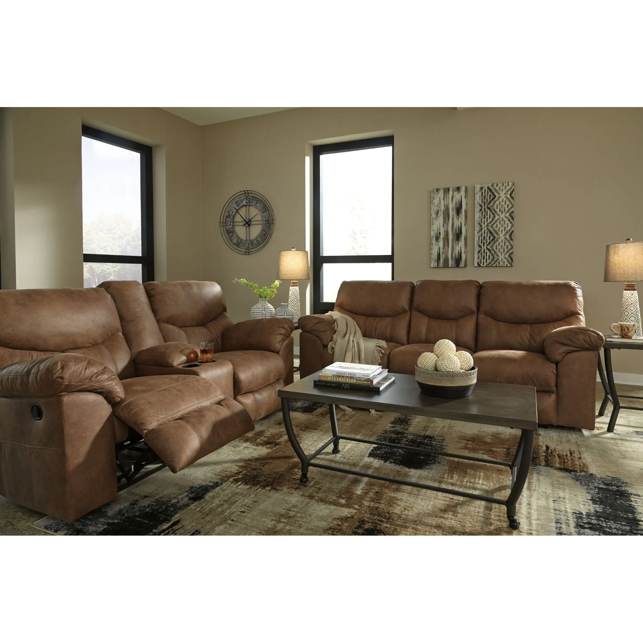 Boxberg Reclining Loveseat with Console