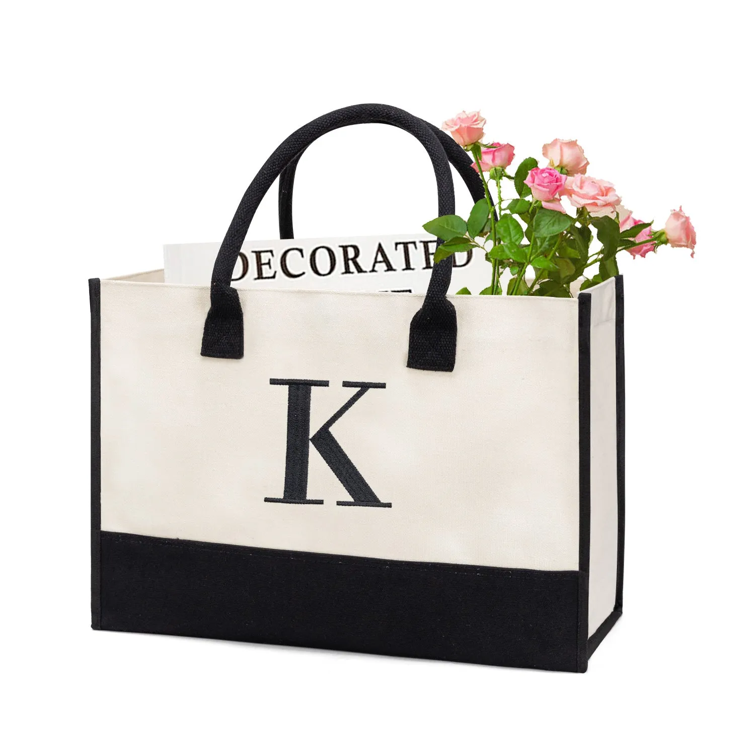 Bride Embroidery Canvas Tote Bag (A-N) – Bridal Shower Gift