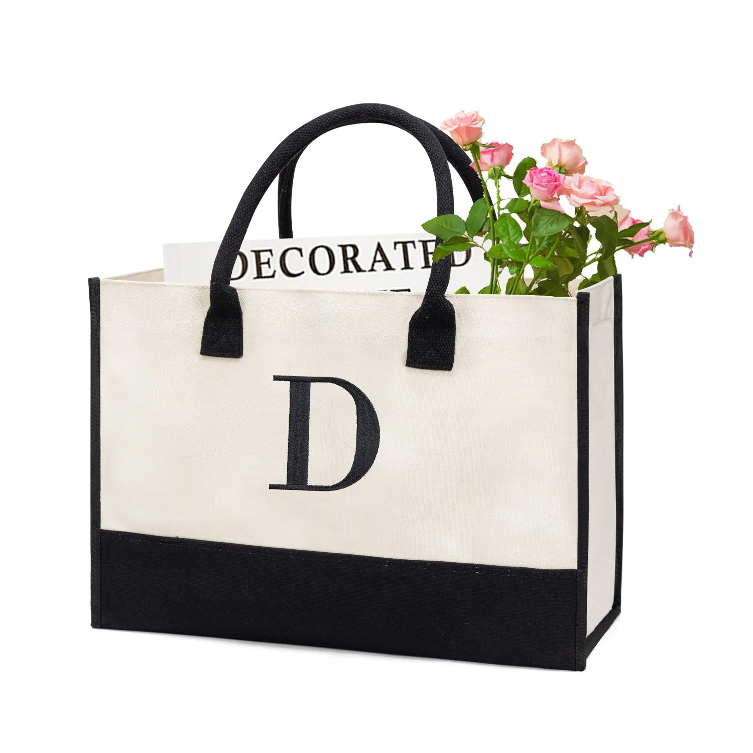 Bride Embroidery Canvas Tote Bag (A-N) – Bridal Shower Gift