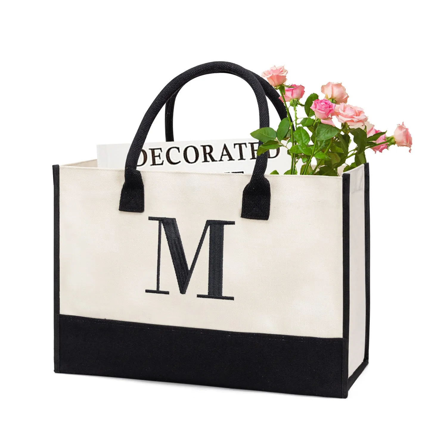 Bride Embroidery Canvas Tote Bag (A-N) – Bridal Shower Gift