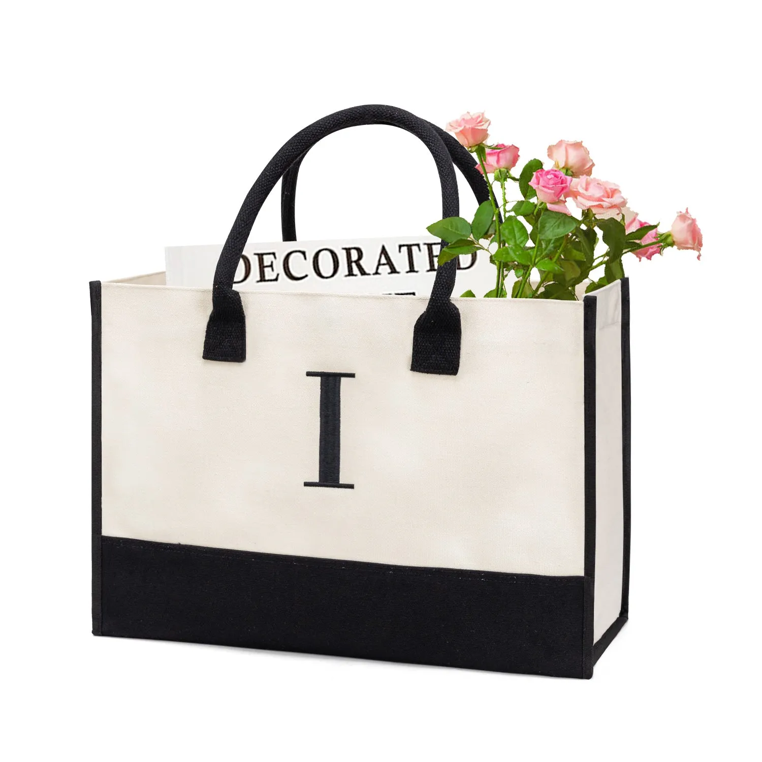 Bride Embroidery Canvas Tote Bag (A-N) – Bridal Shower Gift