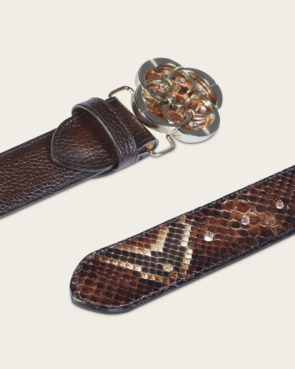Brown elegant belt