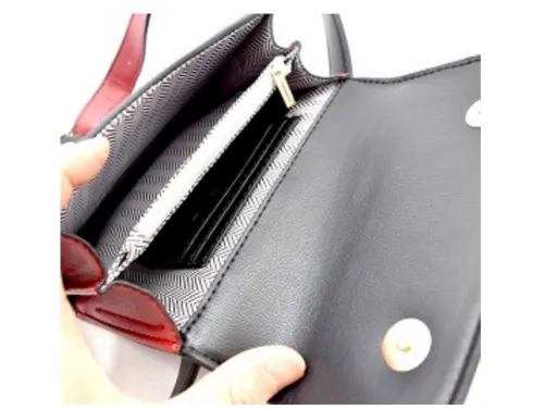 Button Accent Color Block Fanny Pack