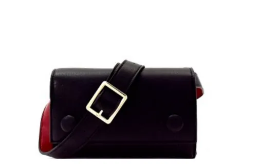 Button Accent Color Block Fanny Pack