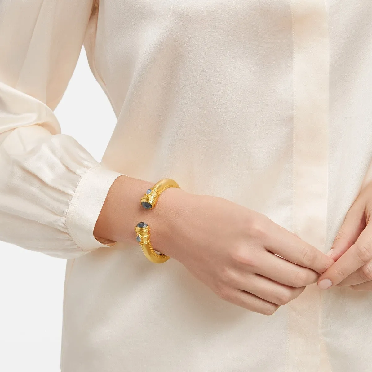 Cannes Demi Cuff - Iridescent London Blue