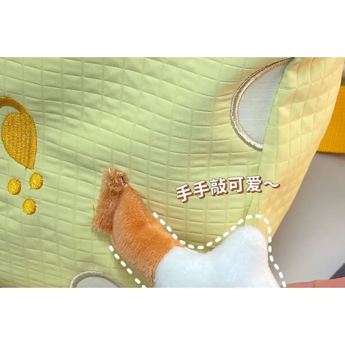 Cartoon Embroidered Crossbody Bag / Bag Charm / Coin Purse / Set
