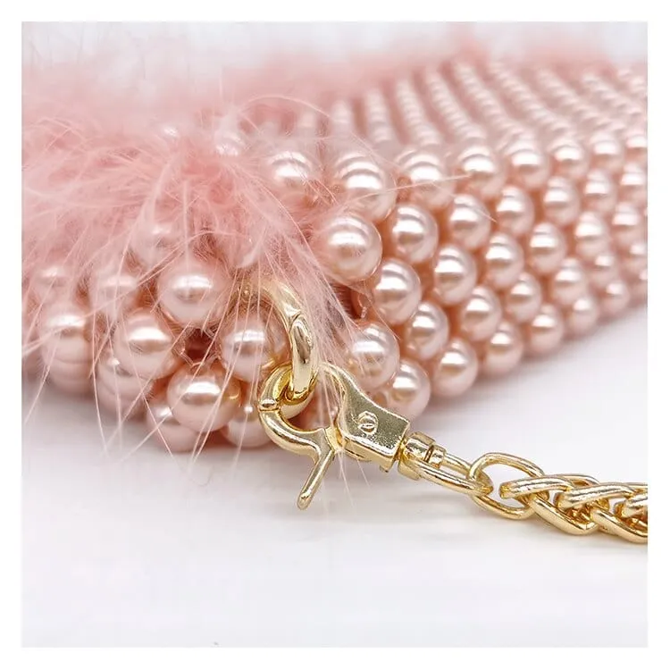 Celia Plush Beaded Clutch