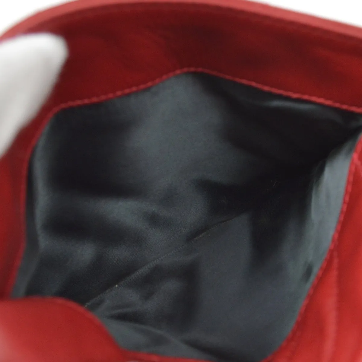 CHANEL 1994-1996 Red Lambskin Quilted Camera Bag Mini 61270