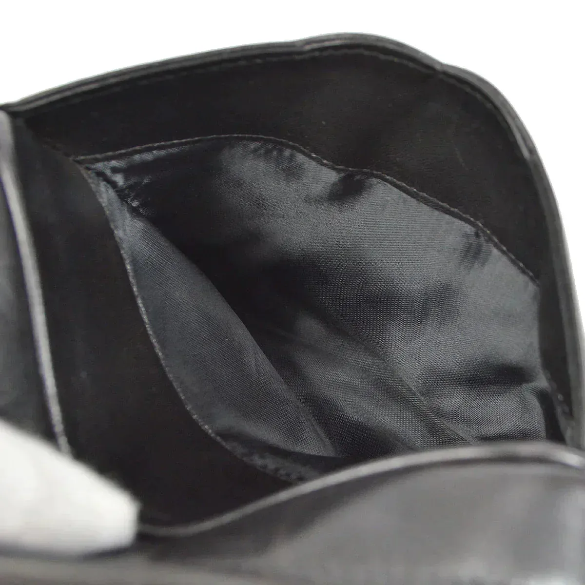 CHANEL 1994-1996 Triple CC Camera Bag Mini Black Lambskin 46417