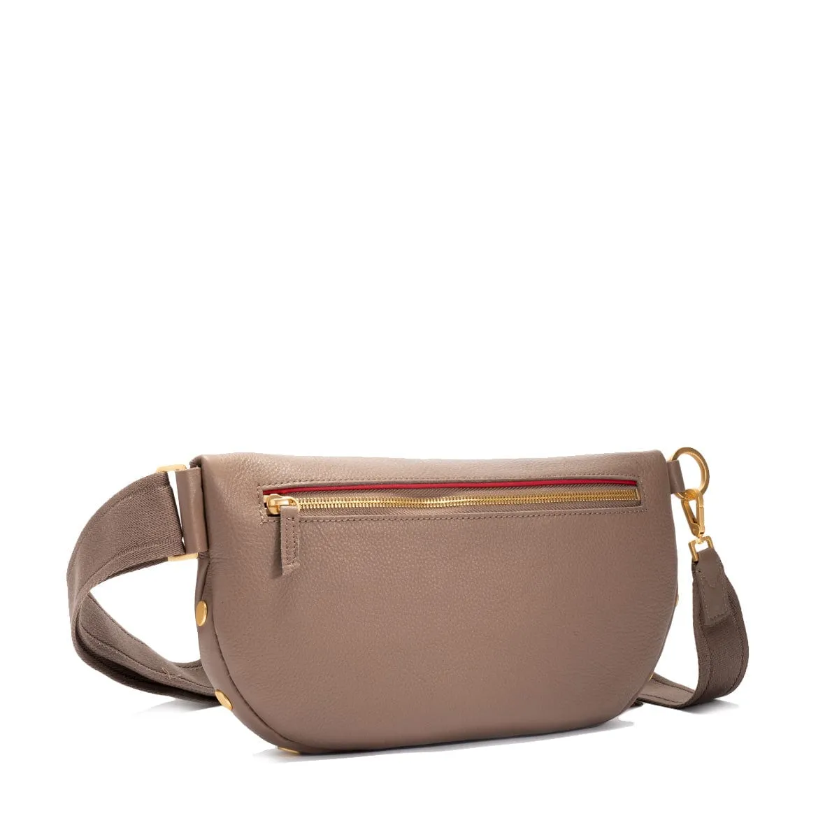CHARLES CROSSBODY LRG - Sculpted Taupe/Brushed Gold