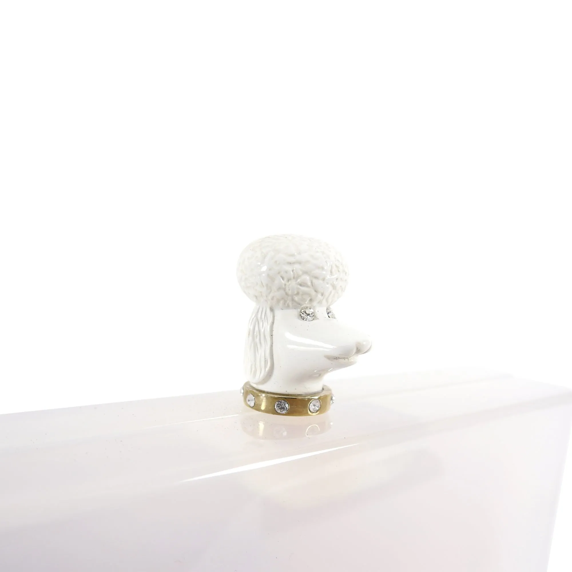 Charlotte Olympia Pandora Acrylic Poodle Clutch Bag
