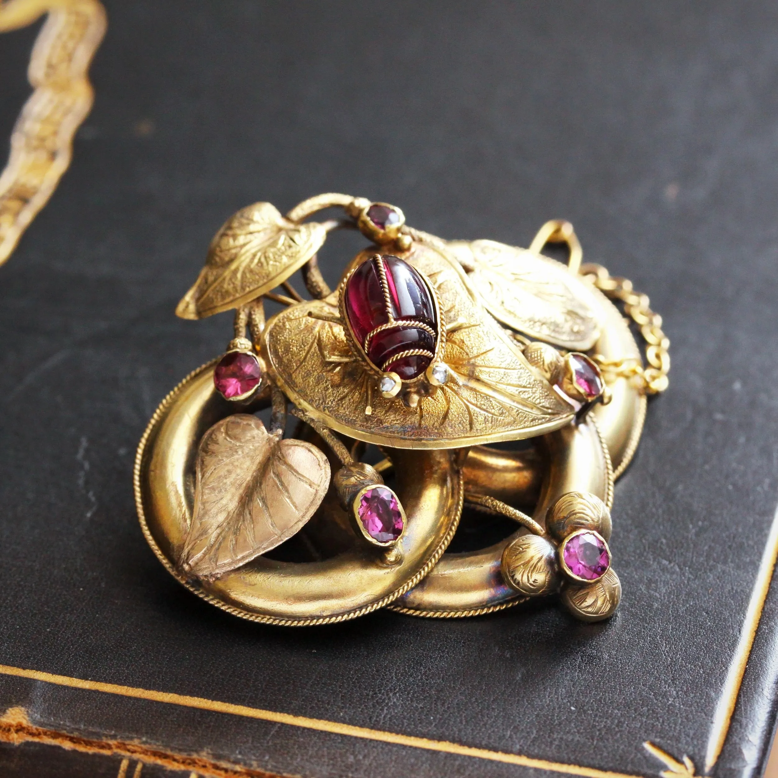 Circa 1860 Most Exquisite Antique Victorian Brooch
