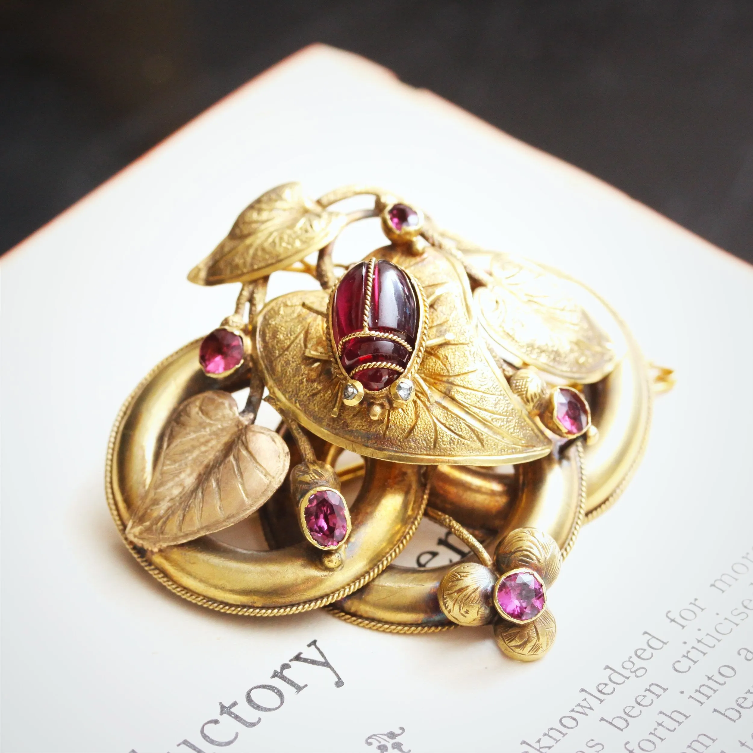 Circa 1860 Most Exquisite Antique Victorian Brooch