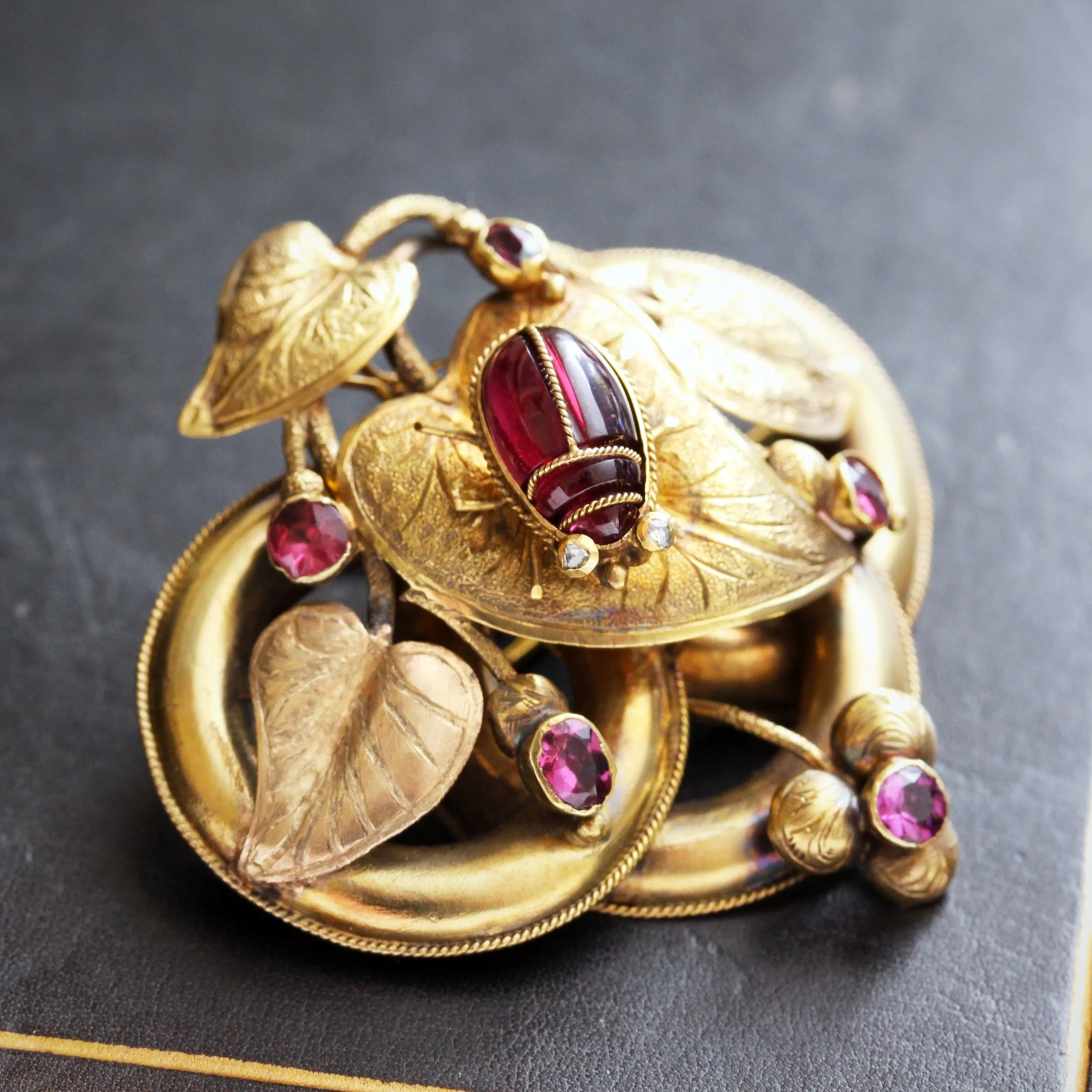 Circa 1860 Most Exquisite Antique Victorian Brooch