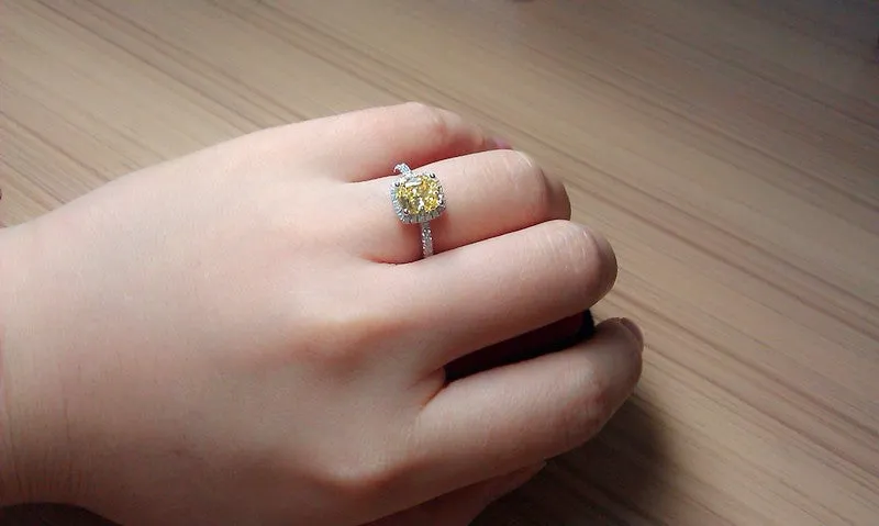 Citrine Crystal Ring