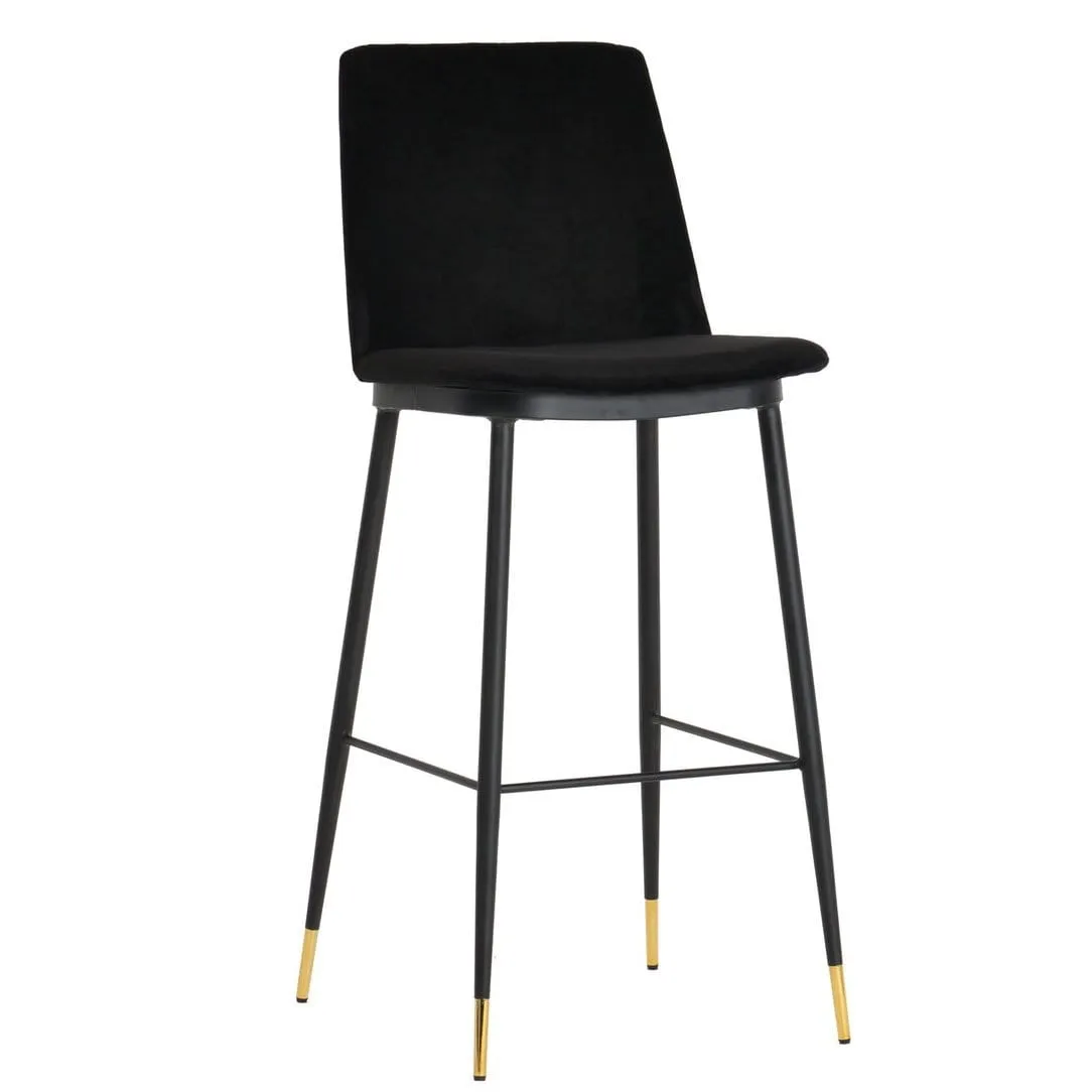 Clara Velvet Counter Stool - Cream (Set of 2)
