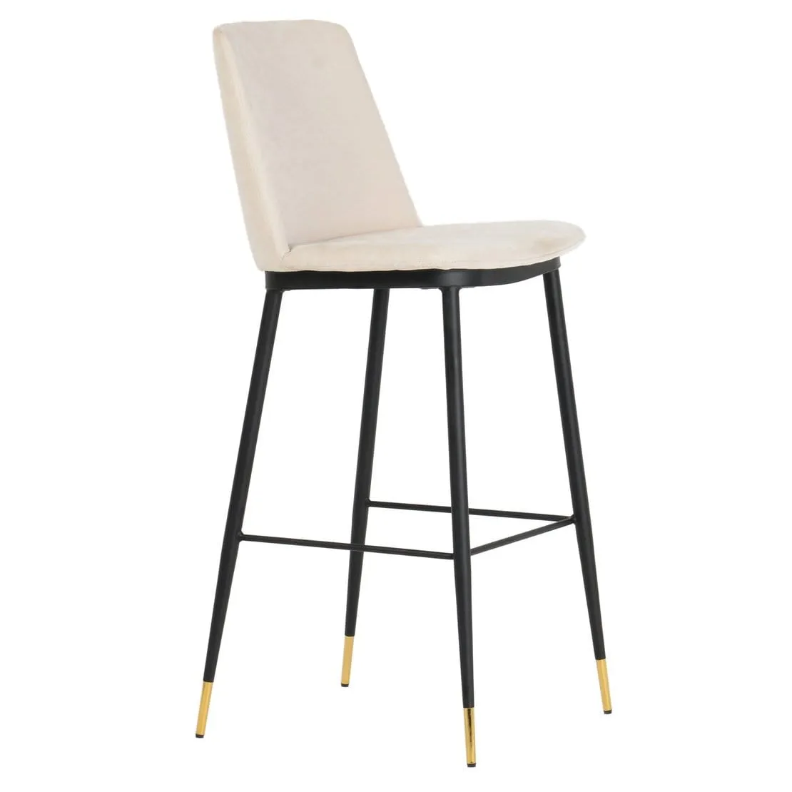 Clara Velvet Counter Stool - Cream (Set of 2)