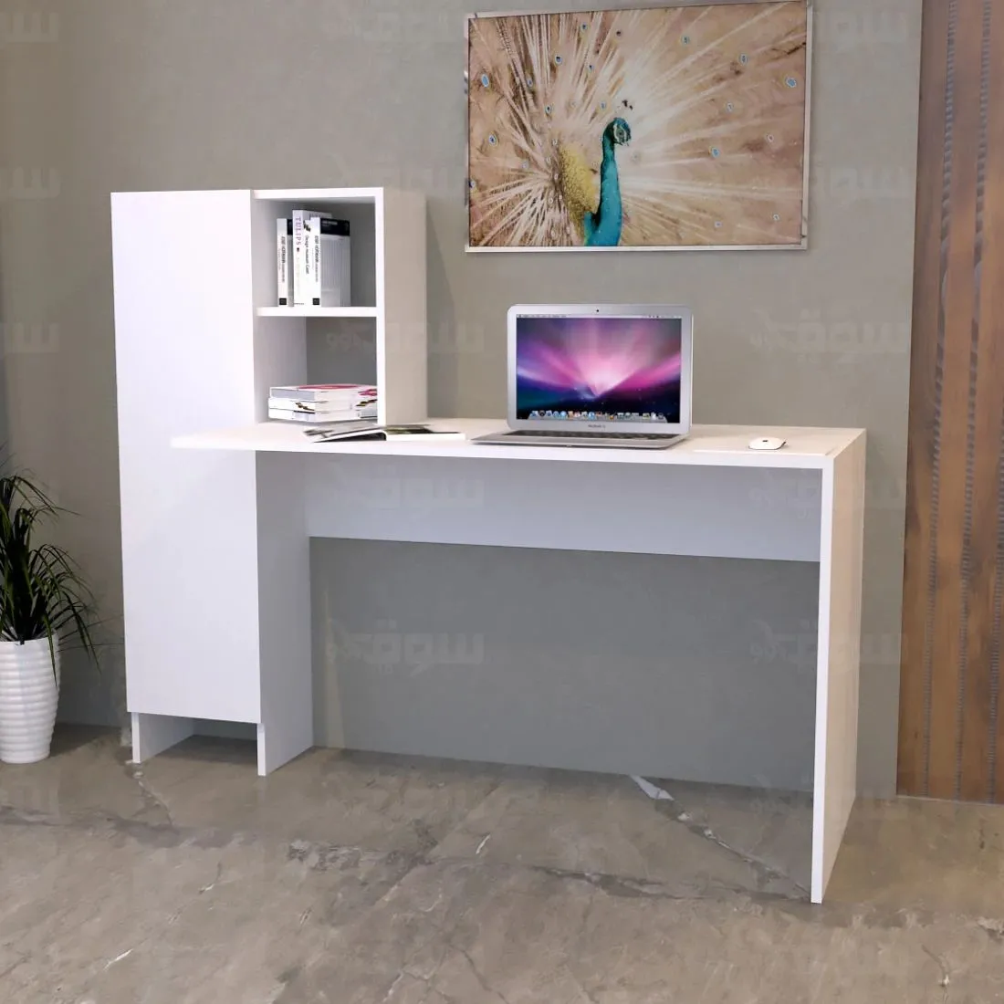 Compact & Artistic Study Desk