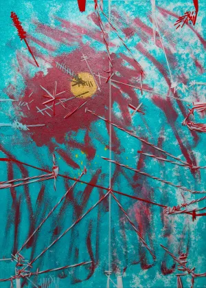 Contemporary art, abstract painting | DREAM FULL OF LIGHT IV - Recapturing the sparks (90 x 65 cm)