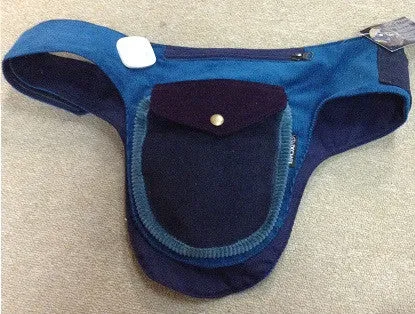 Corduroy Double-Sided Velcro Fanny Pack