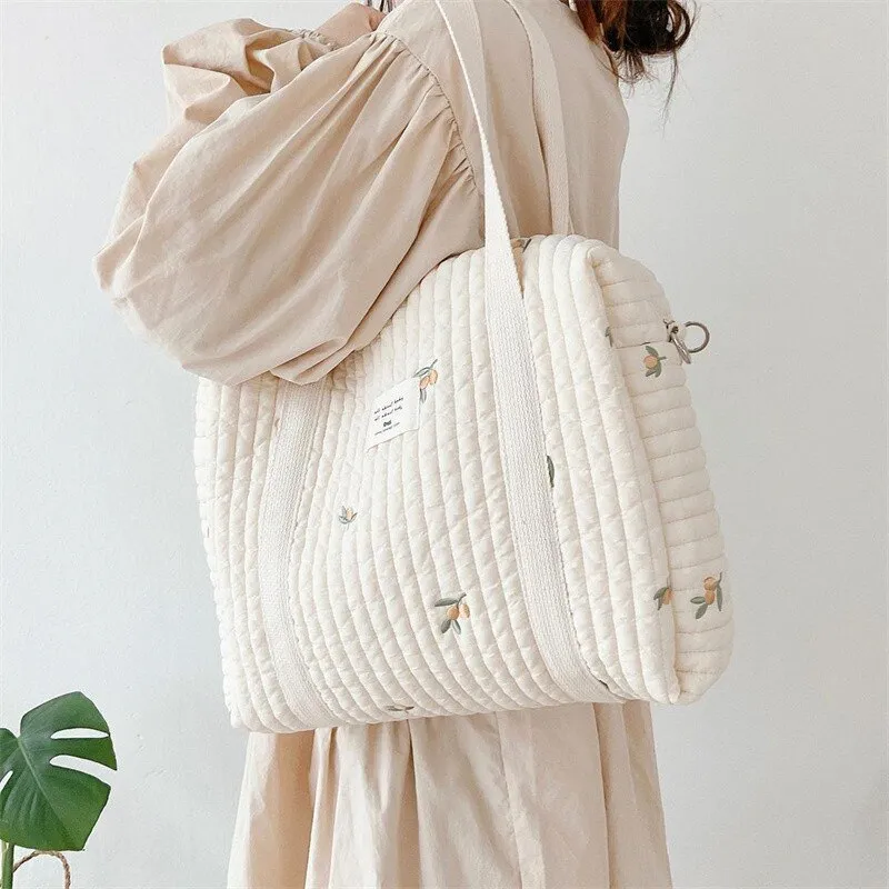 Cotton Fabric Diaper Handbag