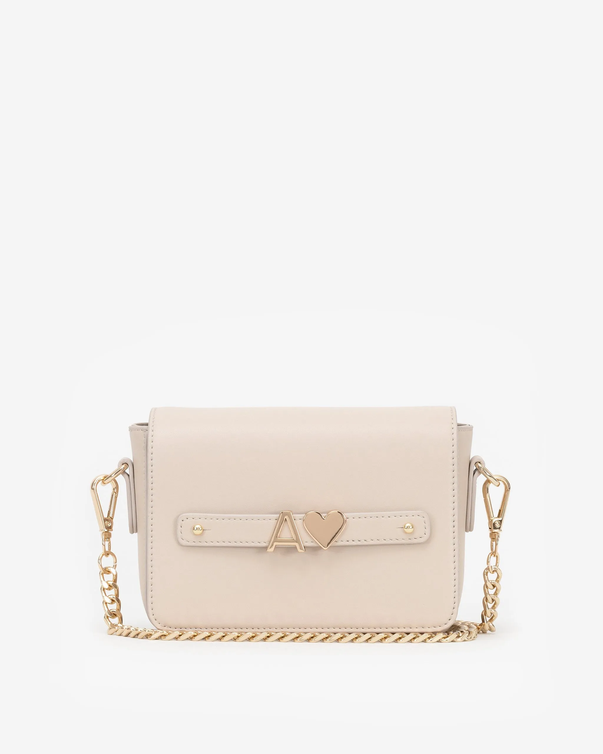 Crossbody Bag in Light Sand with Personalised Hardware