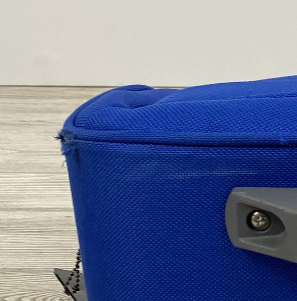 Delsey Trolley Tote Blue 2 Wheel 17”x 8” x”13 Lightweight /rb
