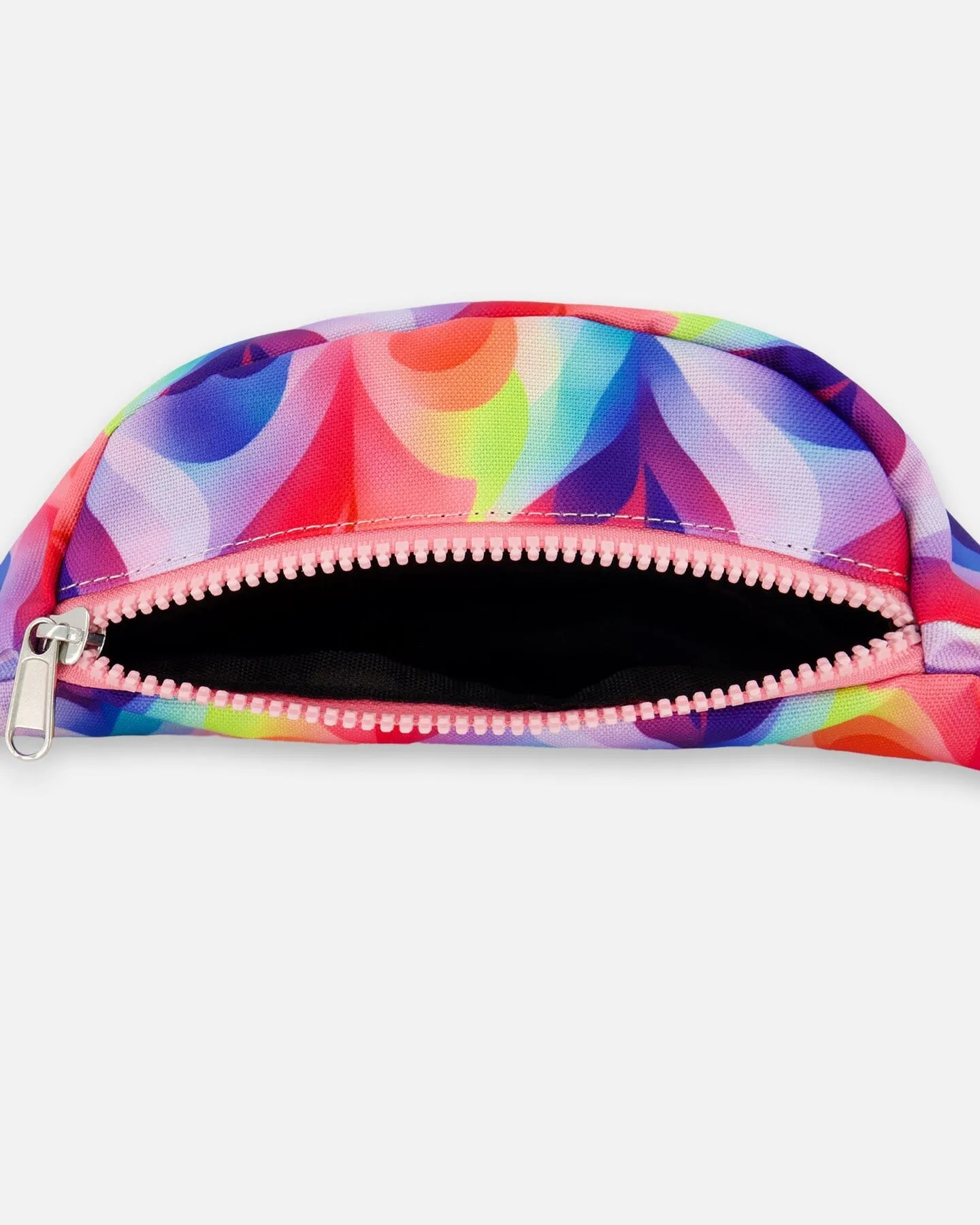 Deux par Deux Girl's Fanny Bag Printed Rainbow Heart