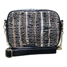 DJ-Black/Silver Metallic Heirloom Handbag