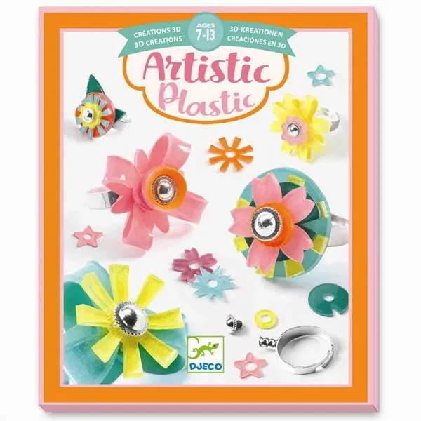 Djeco DJ09499 Artistic Plastic Ring Collection
